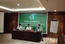 Rapat Koordinasi Pimpinan dan Panitia Mukerda Pengukuhan Pengurus MUI Sulsel FOTO: Rapat Koordinasi Pimpinan dan Panitia Mukerda/Pengukuhan Pengurus MUI Sulsel di hotel Four Points by Sheraton, Jl. Andi Jemma, Makassar pada Sabtu (24/10/2021).