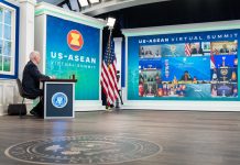 Presiden Joe Biden Hadir Secara Virtual di KTT ASEAN Ke-39 FOTO: Presiden AS Joe Biden, Presiden AS Joe Biden hadir secara virtual dalam KTT ASEAN ke-39 dari gedung putih 1600 Pennsylvania Avenue NW, Washington, DC 20500, Amerika Serikat, Hal itu diketahui dari akun media sosial twitter milik-Nya. Selasa, (26/10/2021).