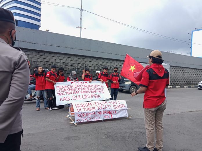 FOTO: Aksi demostrasi mahasiswa di Makassar beberapa waktu lalu