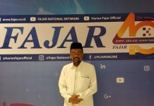 MUI Sulsel Menghadiri Ultah ke-40 Tahun Harian Fajar Prof Dr Sukardi Weda, Sekretaris Bidang Informasi dan Komunikasi MUI Sulawesi Selatan.