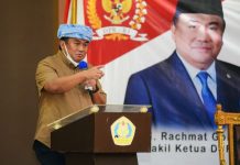Rachmat Gobel Kritik APBN Dialokasikan untuk Proyek Kereta Cepat FOTO: Wakil Ketua DPR RI Koordinator Bidang Industri dan Pembangunan (Korinbang) Rachmat Gobel. Foto: Jaka/man