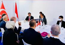 Presiden Erdogan Akan Berkunjung ke Indonesia Antara Bulan Januari dan Pebruari FOTO: Presiden Joko Widodo menggelar pertemuan bilateral dengan Presiden Turki Recep Tayyip Erdogan, di sela KTT G20, di La Nuvola, Roma, Italia, Sabtu (30/10/2021). (Foto: BPMI Setpres/Laily Rachev)