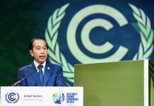 Pengelolaan Hutan Harus Padukan Pertimbangan Lingkungan dengan Ekonomi dan Sosial FOTO: Presiden Joko Widodo saat menjadi pembicara pada World Leaders Summit on Forest and Land Use, di Scottish Event Campus, Glasgow, Skotlandia, Selasa (02/11/2021). (Foto: BPMI Setpres/Laily Rachev)