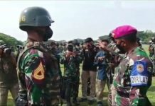 Usai Pendidikan Komando, Taruna AAL Tingkat lll Korps Marinir Terlibat dalam Latihan Tempur Kota FOTO: 23 Taruna Akademi Angkatan Laut (AAL) Tingkat lll Angkatan ke-68 mengikuti Apel Kesiapan Gelar Latihan Pertempuran Kota (Latpurkota) tahun 2021 yang dihelat di Kesatrian Marinir Moekijat, Markas Komando Pasmar 2 Gedangan, Sidoarjo. Rabu, (3/11)