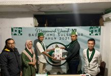 Jelang Musda, Andi Muh Saiful Haq Siap Memimpin Badko HMI SulselBar FOTO: Kiri, A. Muh Syaiful Haq dari Cabang Gowa Raya saat menyerah berkas dokumen syarat maju sebagai calon ketua BADKO HMI SulselBar.