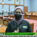 LIVE Komisi X DPR RI RDP dengan Aliansi Pecinta Sepakbola Makassar dan Aliansi Peduli Mattoanging FOTO: Hasil tangkap layar live streaming youtube DPR RI