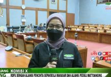 LIVE Komisi X DPR RI RDP dengan Aliansi Pecinta Sepakbola Makassar dan Aliansi Peduli Mattoanging FOTO: Hasil tangkap layar live streaming youtube DPR RI