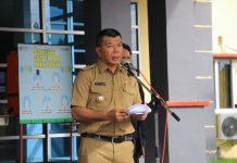 Lagi, Bupati Andi Utta Minta Randis Dirawat dengan Baik FOTO: Bupati Muchtar Ali Yusuf berikan arahan pada Apel Gabungan Organisasi Perangkat Daerah (OPD). Senin, 15 November 2021