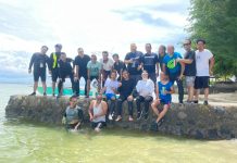 Pererat Silaturahmi, Tim LO ATM Gelar Reuni di Pulau Samalona FOTO: Tim Liaison Officer (LO) ATM menggelar reuni di Pantai Samalona Makassar, Rabu (17/18/2021).