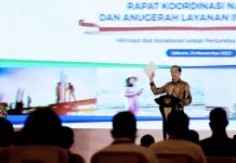Aktivitas Ekonomi Kembali Normal, Presiden: Waspada Ketidakpastian Global FOTO: Presiden Jokowi pada Pertemuan Tahunan Bank Indonesia Tahun 2021, Selasa (24/11/2021). (Foto: BPMI Setpres/Rusman)