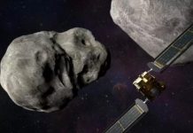 Antisipasi Asteroid Ukuran 530 Kaki ke Bumi, Astronom Kirim Pesawat Ruang Angkasa DART FOTO: Ilustrasi ini menunjukkan pesawat ruang angkasa DART sebelum menabrak sistem biner Didymos. NASA/JOHNS HOPKINS, APL/STEVE GRIBBEN