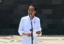 Presiden Jokowi Resmikan 2 Bendungan di Jawa Timur FOTO: Presiden Jokowi saat peresmian Bendungan Tugu dan Bendungan Gongseng, Selasa (30/11/2021), di Trenggalek, Jatim. (Foto: Tangkapan Layar)