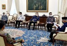 Target Angka Prevalensi 14 Persen, Wapres Minta Percepatan Penanganan Stunting FOTO: Wapres Ma’ruf Amin menerima audiensi Kepala BKKBN Hasto Wardoyo di Istana Wapres, Jakarta Pusat, Selasa sore (30/11/2021). (Foto: BPMI Setwapres)