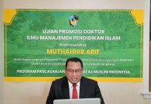 Ujian dari Newyork Muthahhir Arif Raih Gelar Doktor dengan Predikat Cumlaude