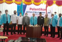 Resmi Dilantik, Prof Dr. H Abdul Rahman Jabat Ketua STIM LPI Makassar