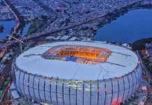 JIS dan Stadion Gelora Bung Tomo Opsi Venue Piala Dunia U-17 2023 Jakarta International Stadium di Kelurahan Papanggo, Kecamatan Tanjung Priok, Jakarta Utara, Jakarta, Indonesia.