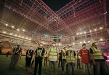 Pembangunan Jakarta International Stadium Capai 87 Persen, Anies: Check Sound Hasilnya Menggelegar Gubernur DKI Jakarta, Anies Baswedan, meninjau progres uji coba suara dan pencahayaan di Jakarta International Stadium (JIS), Sabtu, (12/12).