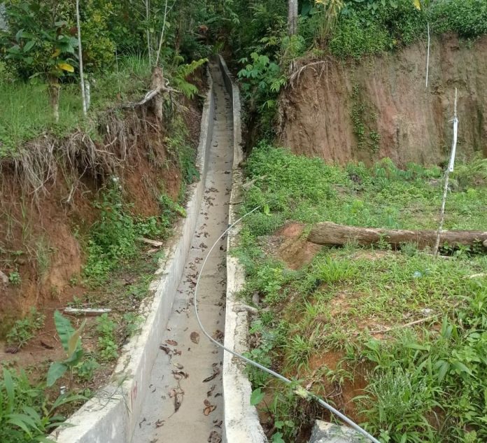 FOTO: Proyek pembangunan irigasi di Dusun Mattirodeceng, Desa Kindang, Kecamatan Kindang, Kabupaten Bulukumba, capai 80 persen