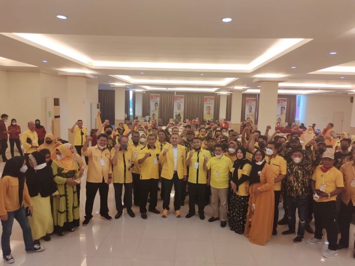 Musyawarah Kecamatan (Muscam) X Pimpinan Partai Golkar Kecamatan Biringkanaya dan Tamalanrea. Berlangsung di Citra Palace Hall Sudiang. Rabu, 14 Desember 2021
