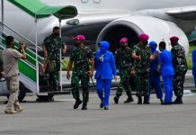 Danlantamal XI Merauke Sambut Kedatangan Komandan Korps Marinir Komandan Korps Marinir (Dankormar) Mayor Jenderal TNI (Mar) Suhartono, M. Tr. (Han) didampingi Ketua Gabungan Jalasenastri Korps Marinir Ny. Etta Suhartono beserta Staf tiba di Kabupaten Merauke. Rabu, (15/12)