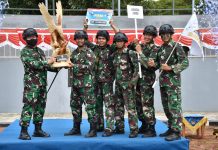Lomba Pembinaan Satuan di Tutup, Dapatkan Juara Baru Tim Lanudal Juanda sebagai juara umum lomba Pembinaan Satuan (Binsat) Puspenerbal di Lapangan Dakota Juanda Sedati, Sidoarjo. Rabu (29/12/2021).
