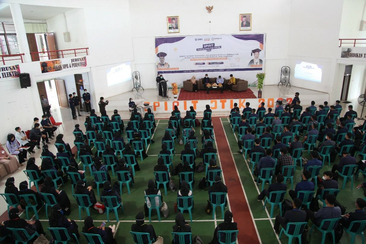 Mahasiswa Fakultas Teknik Universitas Negeri Makassar gelar Leadership Training (SPIRIT) JTIK 2022