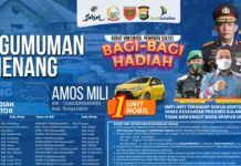 Amos Mili Warga Asal Torut Terima Hadiah Utama 1 Unit Mobil, Program Kebut Vaksin Pemprov Sulsel