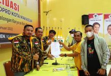 Tandatangani Pakta Integritas, AMPG Makassar Siap Jadi Garda Terdepan Menjaga Wibawah Partai Golkar Penandatanganan pakta integritas bagi calon pengurus periode 2021-2026. Kegiatan ini berlangsung di Sekretariat DPD II Partai Golkar Makassar, Jln. Lasinrang, Sabtu 8 Januari 2022.