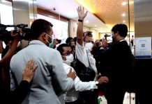 Sudah 10 Jam Lebih Diperiksa, Disebut FH Telah Ditetapkan Sebagai Tersangka Ujaran Kebencian Ferdinand Hutahaean tiba di gedung Bareskrim Polri, Jakarta Selatan, Senin (10/1/2022).