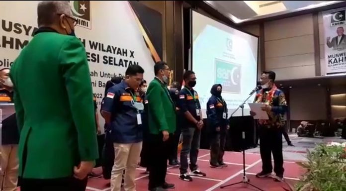 Tim Satuan Reaksi Cepat (SARC) KAHMI Sulawesi-Selatan resmi dilantik, Sabtu, (15/1/2022) di Hotel Novotel, Kota Makassar.