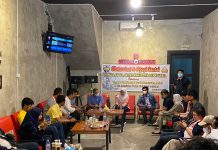 Ngopi Santai KNPI Bersama Dir Intelkam Polda Sulsel Bahas Unras Tanpa Anarkis
