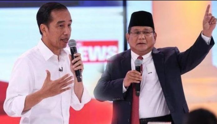 Joko Widodo dan Prabowo Subianto saat debat kandidat calon Presiden tahun 2019 lalu.