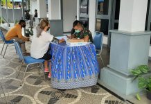 Lantamal XI Merauke Terus Laksanakan Vaksinasi Covid-19 TNI AL. Pangkalan Utama TNI Angkatan Laut (Lantamal) XI Merauke dan jajaran gencar melaksanakan vaksinasi Covid-19 dalam rangka ikut mewujudkan masyarakat sehat dan produktif, dengan pelayanan vaksinasi setiap hari Senin dan Rabu di Rumah Sakit TNI Angkatan Laut (Rumkital) Lantamal XI, Senin (31/01).