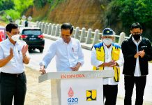 Presiden Jokowi Resmikan Jalan Bypass Balige, di Toba Sumut Presiden Jokowi meresmikan Jalan Bypass Balige, di Kab. Toba, Sumut, Rabu (02/02/2022). (Foto: BPMI Setpres/Laily Rachev)