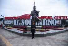 Ke Morotai Puan Maharani Resmikan Monumen Soekarno Ketua DPR RI Dr (H.C) Puan Maharani dalam Peresmian Monumen Soekarno di Morotai, Maluku Utara, Selasa (8/2/2022). Foto: Geraldi/Man