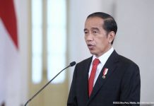 Presiden Jokowi Sampaikan Sambutannya di One Ocean Summit 2022 Presiden Joko Widodo