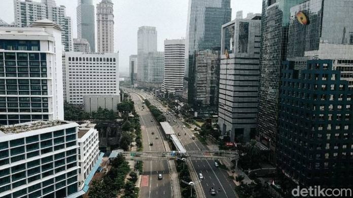 Kawasan bisnis di Ibukota Negara Jakarta. Jln. Jendral Soedirman. (Properti twitter)