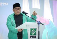 Isu Reshuffle Kabinet, Pengamat: Guyonan Cak Imin Warning Bagi Presiden Jokowi Ketum PKB Muhaimin Iskandar atau Cak Imin pada acara Halaqah Satu Abad NU bertajuk ”Gagasan Kontributif Membangun Kemandirian Ekonomi Nahdliyin” di Kantor DPP PKB, Jalan Raden Saleh, Jakarta Pusat, Kamis (2/12/2021) lalu.