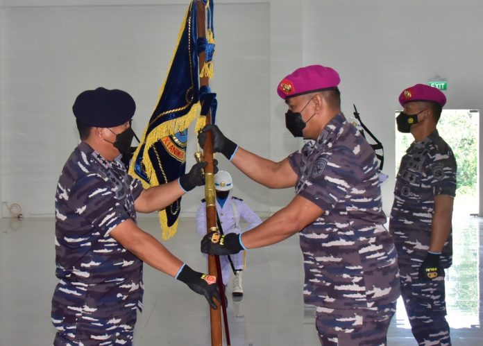 Sertijab Komandan Lantamal XI Merauke di Gedung Serba Guna Mako Koarmada III Katapop Kabupaten Sorong Papua Barat. Jumat, (4/2)