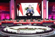 Di G20 Indonesia Dorong Sinergi dan Kolaborasi, Rumuskan Kebijakan Fiskal dan Moneter Presiden Jokowi saat membuka the 1st Finance Ministers and Central Bank Governors Meeting – G20, secara virtual, Kamis (17/02/2022). (Foto: Pool/Antara)