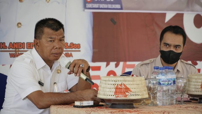 Bupati Bulukumba Andi Utta saat membuka pelatihan SPSE dan SIRUP