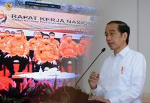 Presiden Jokowi Buka Rakernas Basarnas Presiden Joko Widodo atau Jokowi membuka Rakernas Badan Nasional Pencarian dan Pertolongan (Basarnas), di Istana Negara Jakarta. Senin, 21 Februari 2022.