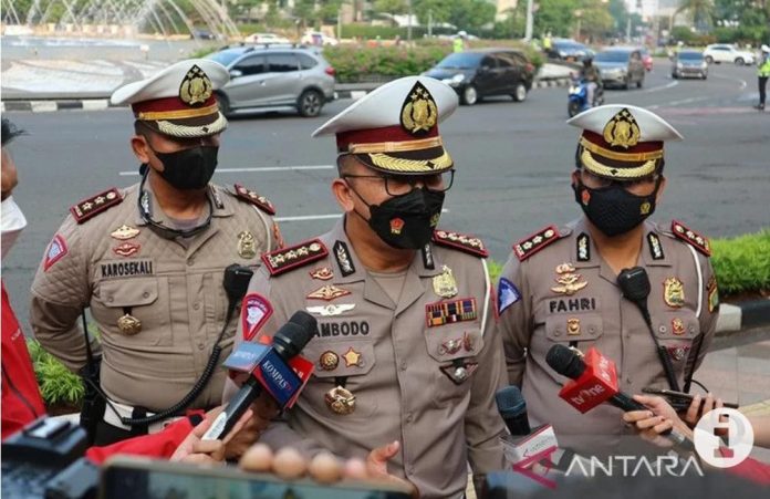 Penjelasan Direktorat Lalu Lintas Polda Metro Jaya mengungkapkan belum ada pengalihan arus lalu lintas terkait aksi demo 