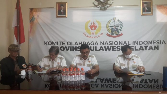 KONI Propinsi Sulawesi Selatan secara resmi menetapkan 2 calon Ketua Umum Koni Propinsi Sulsel melalui tim penjaringan yang dibentuk induk organisasi cabang olah raga tersebut sore tadi diruang rapat kantor Koni Sulsel jl.Sultan Hasanuddin no 42 kota Makassar.