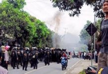 Ketua PMKRI Cabang Makassar Mengecam Tindakan Represif Aparat Kepolisian di Kabupaten Enrekang Kepolisian saat melakukan pengamanan pembebasan lahan Senin (7/3) di Kecamatan Anggeraja, Desa Bubun lamba Kabupaten Enrekang. Selasa (8/3/2022).