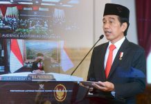 Presiden Jokowi: KY Harus Jamin Ketersediaan Hakim yang Berintegritas Presiden Jokowi dalam sambutannya pada Penyampaian Laporan Tahunan KY Tahun 2021, Rabu (09/03/2022), secara virtual dari Istana Negara, Jakarta.