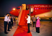 Usai Melantik Gubernur Sulsel, Presiden Jokowi Bertolak ke Yogyakarta Presiden Jokowi dan Ibu Iriana bertolak ke DIY, Kamis (10/03/2022). (Foto: BPMI Setpres/Laily Rachev)