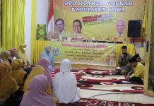 Sambut Event Politik di 2024, KPPG Golkar Berkolaborasi Bersama Kabupaten-Kota di Sulsel Silaturahmi KPPG Gowa, menghadirkan KPPg Sulsel, dr Salwa Mochtar di kantor DPD II Golkar, Minggu (20/3/2022).