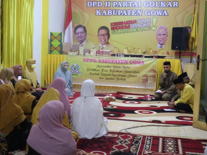 IMG-20220320-WA0101 Silaturahmi KPPG Gowa, menghadirkan KPPg Sulsel, dr Salwa Mochtar di kantor DPD II Golkar, Minggu (20/3/2022).