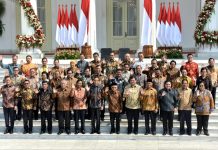 Rabu Pon, Muncul Isu Reshuffle Kabinet? FOTO: Presiden Joko Widodo dan Wakil Presiden KH. Maruf Amin dan Jajaran Menteri Kabinet Indonesia Maju